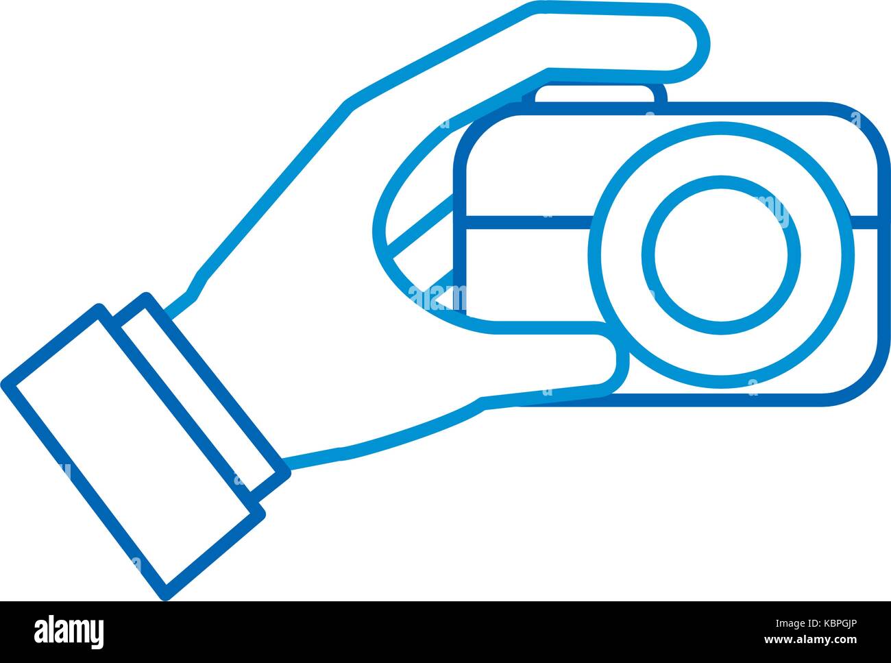 hand holding photo camera push button Stock Vector Image & Art Alamy