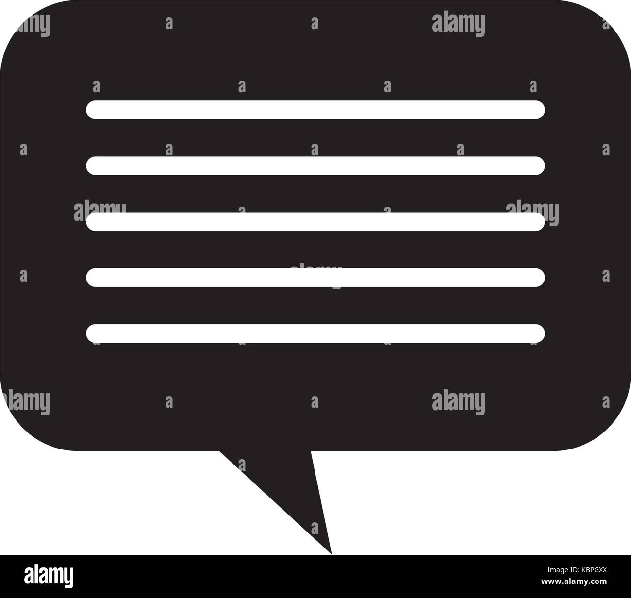 speech bubble message chat dialog media Stock Vector Image & Art - Alamy