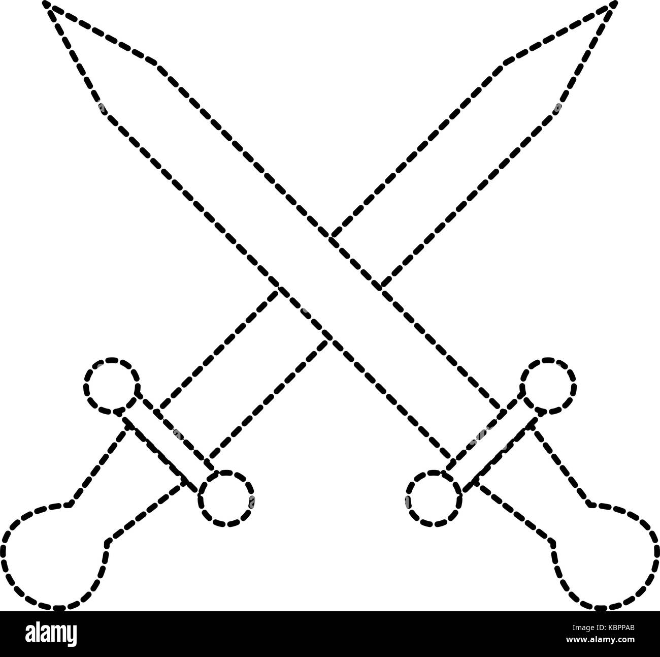 swords game weapons icon vector illustration design Stock Vector Image ...