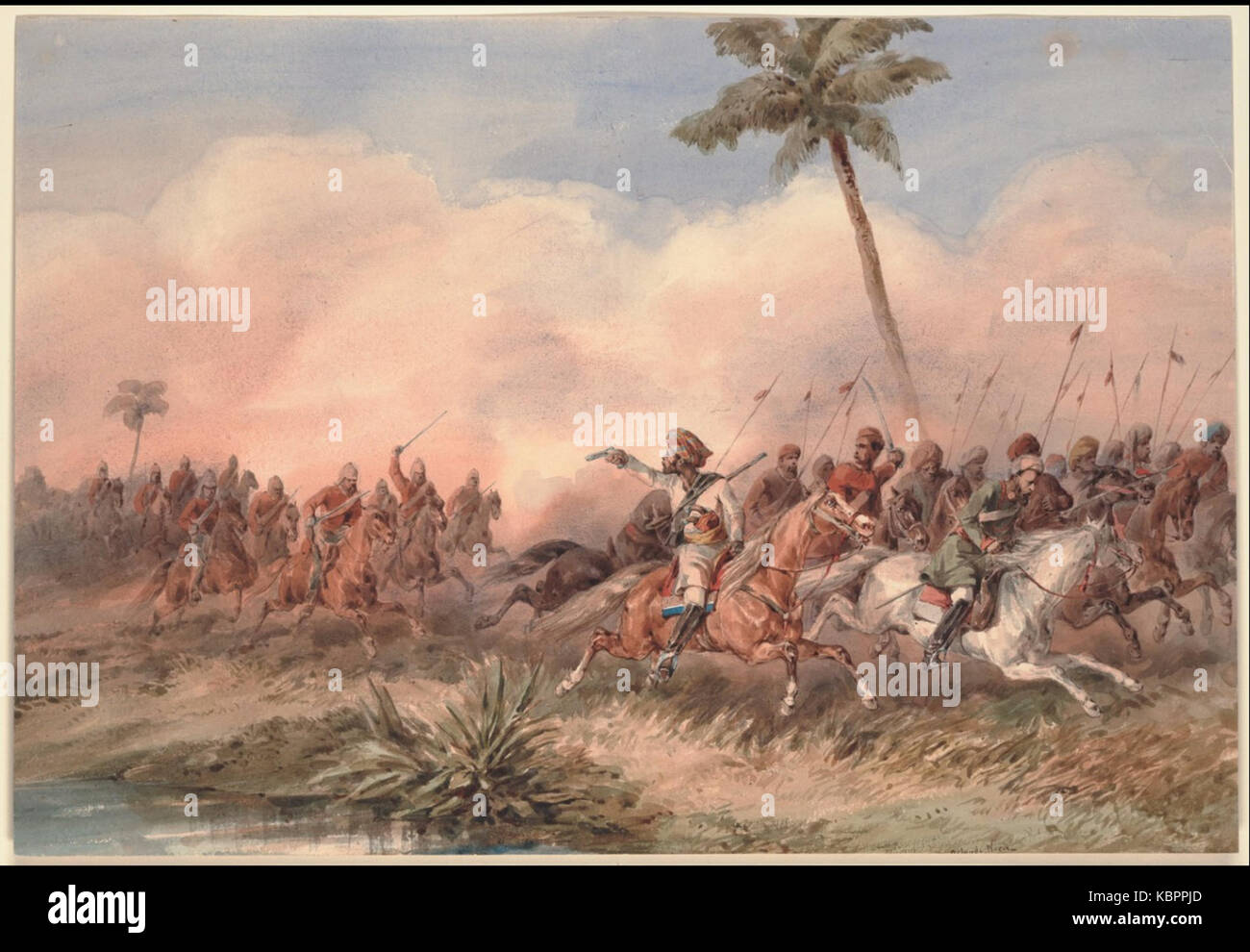 Sepoy Rebellion 1857, Hyderabad India. Stock Photo