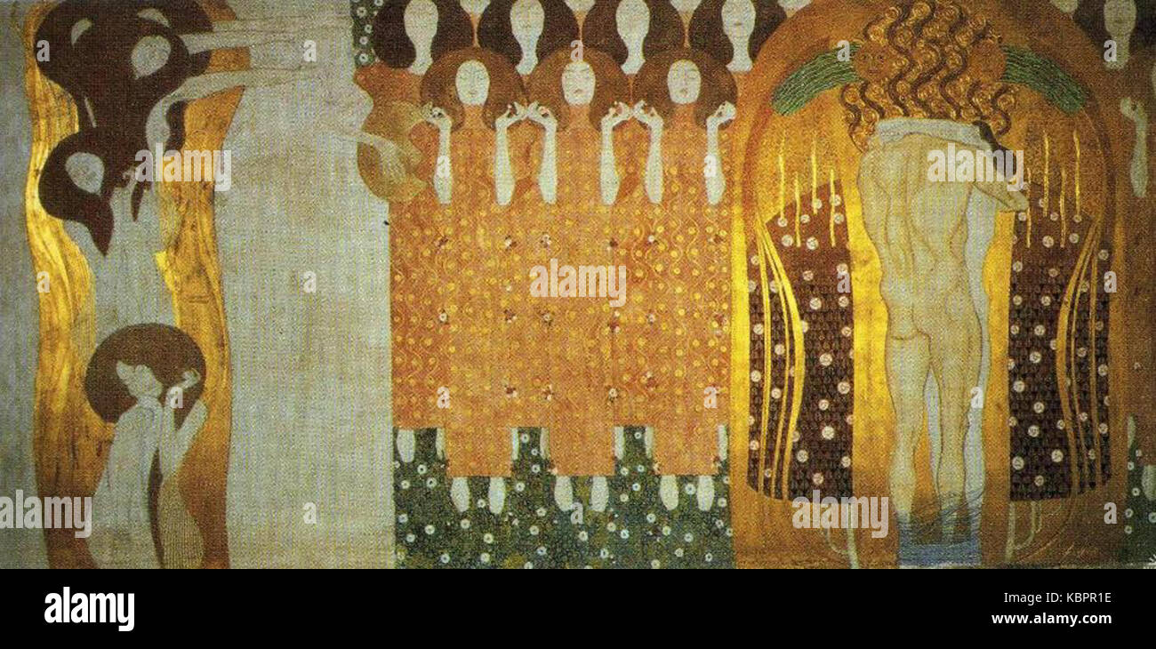 Beethoven frieze vienna hi-res stock photography and images - Alamy