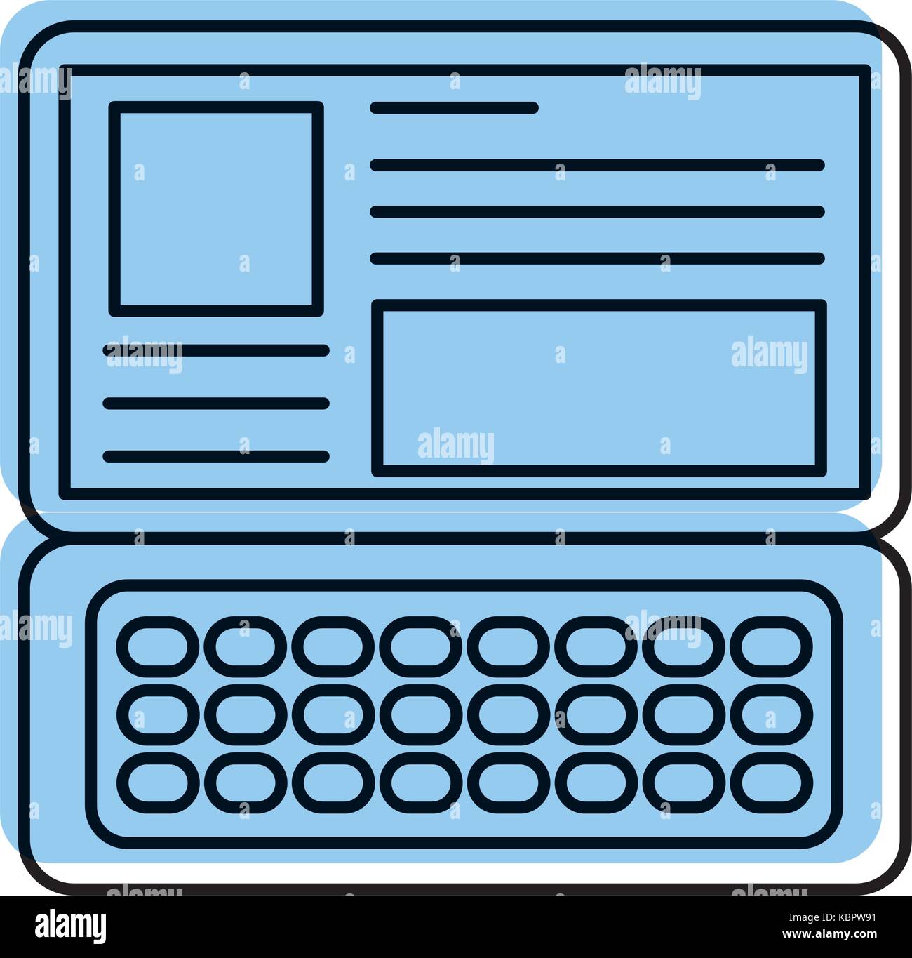 laptop keyboard website application connection Stock Vector Image & Art