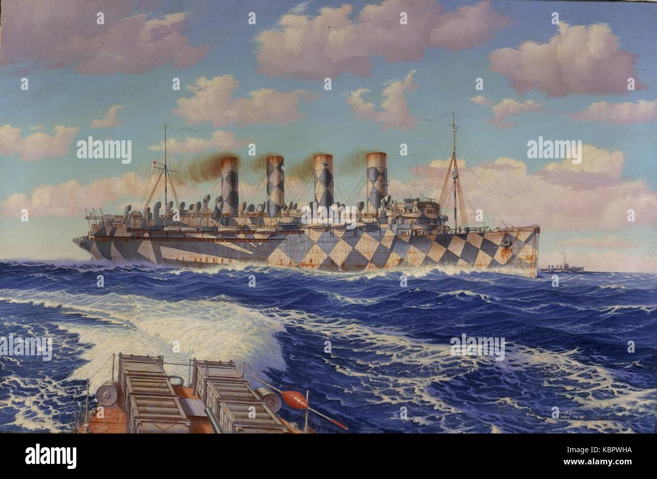 Mauretania in Dazzle Paint Stock Photo Alamy