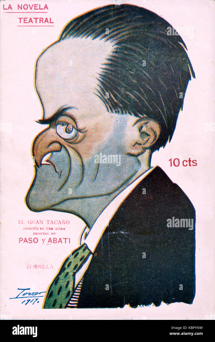 1917 09 16, La Novela Teatral, Pedro Zorrilla, Tovar Stock Photo