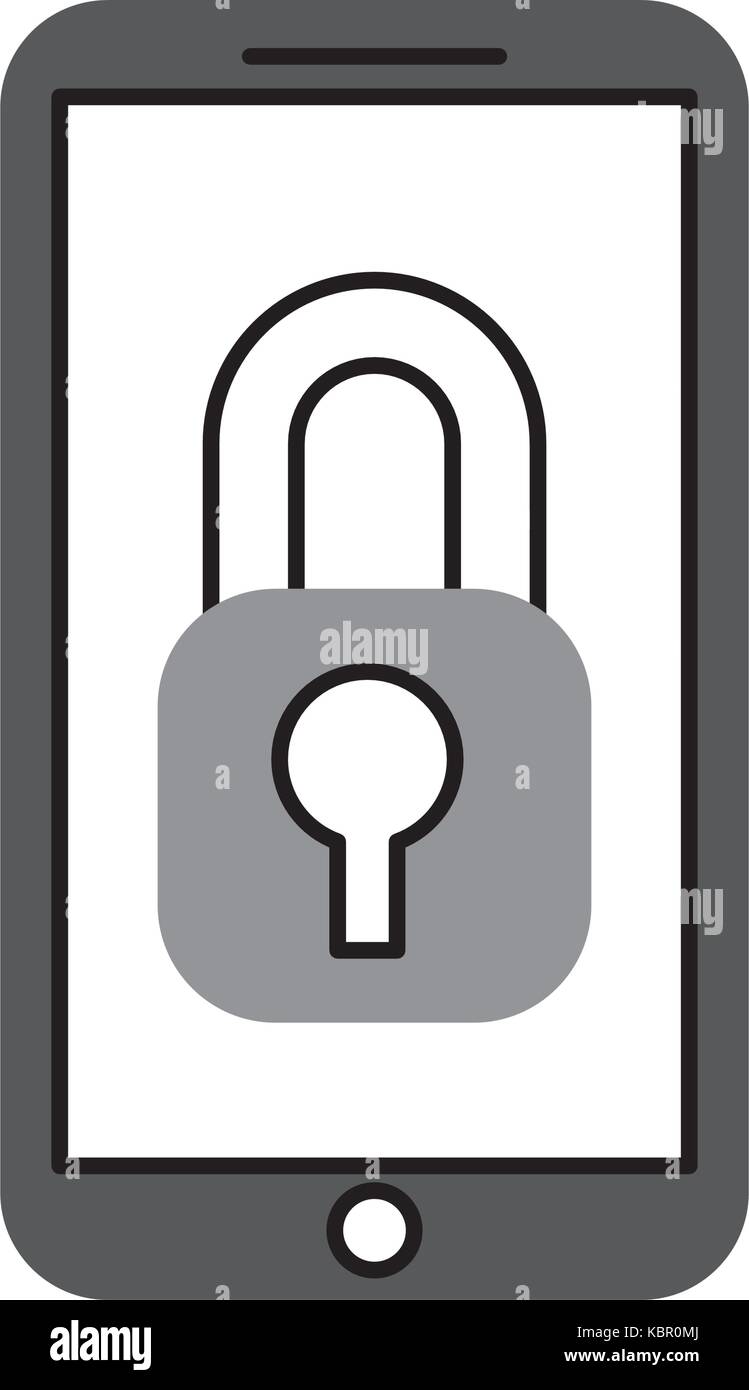 smartphone security data online digital Stock Vector Image & Art - Alamy