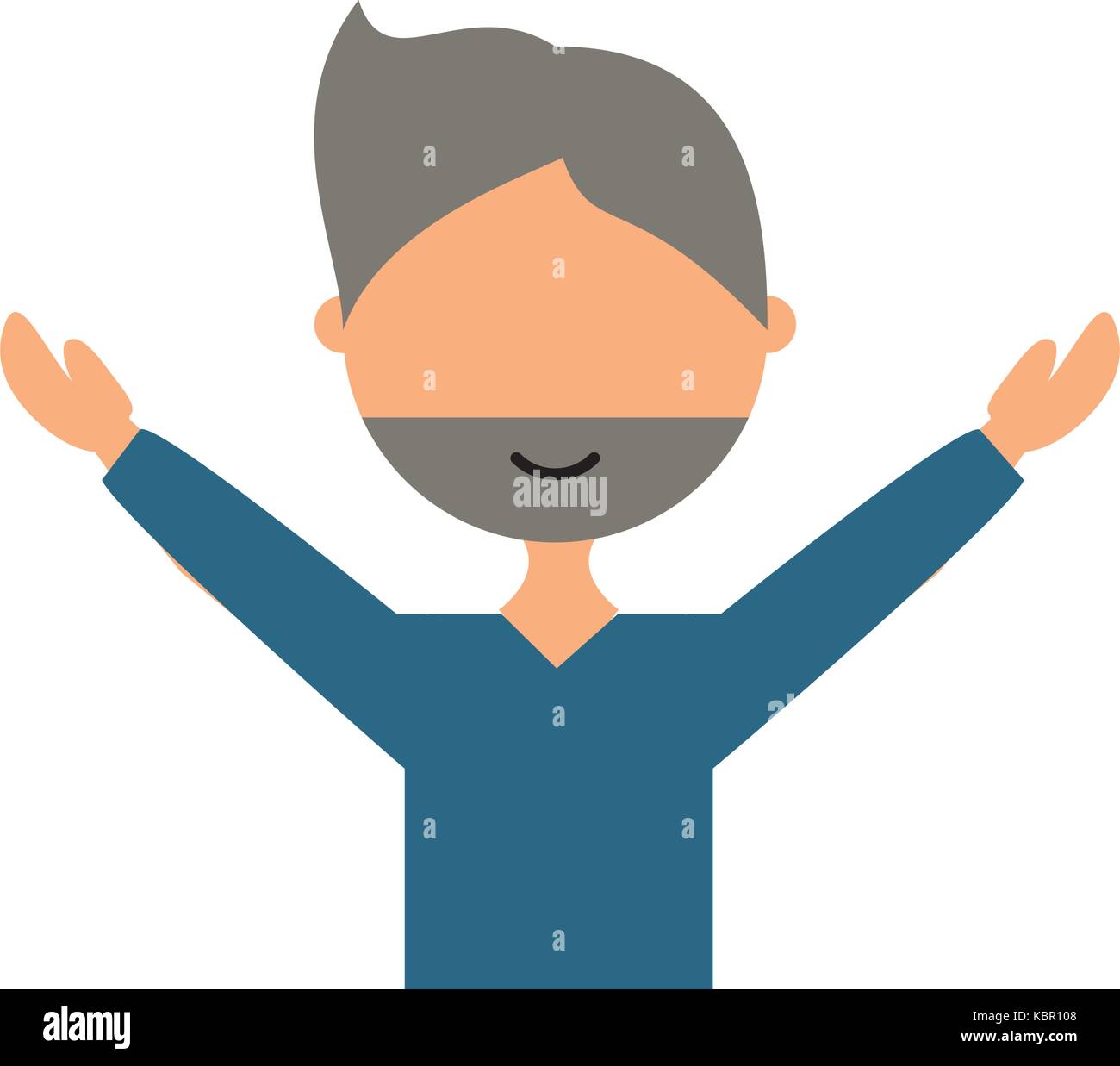 avatar man icon over white background colorful design vector ...