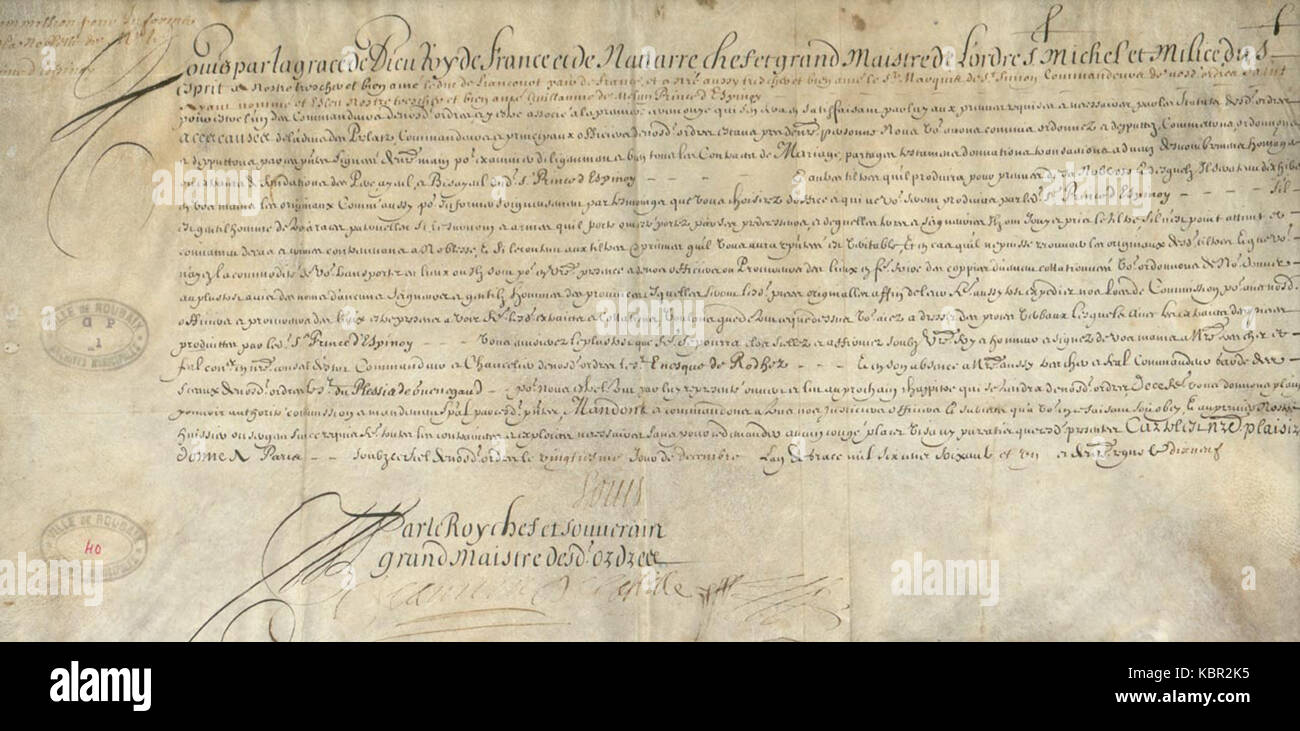 Information de la noblesse de Guillaume de Melun RBX AMR PR 012 Stock