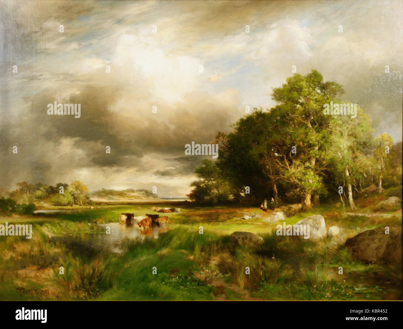 Thomas Moran Near Southampton (1891 Stock Photo Alamy