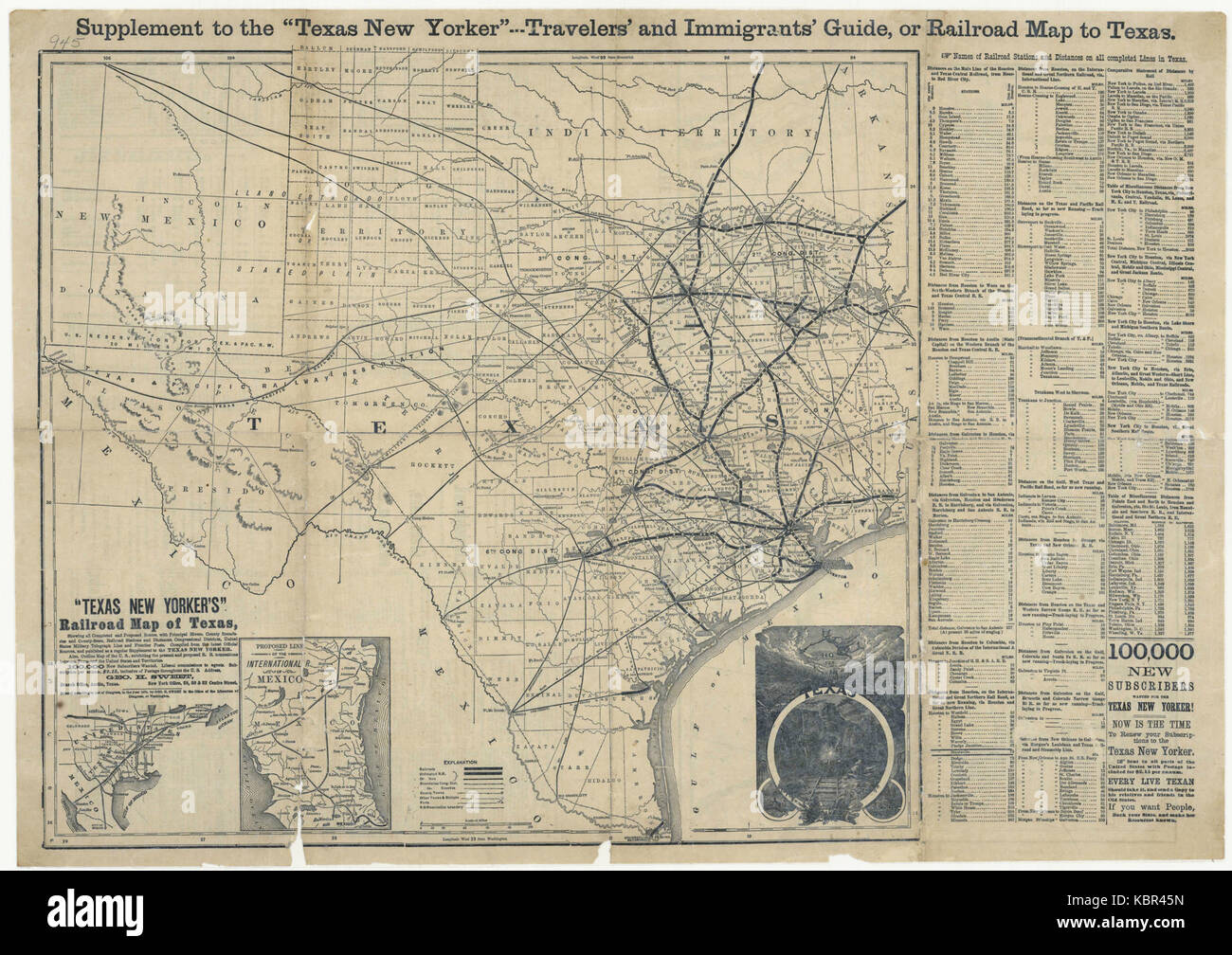 1874 Texas Guide Stock Photo - Alamy