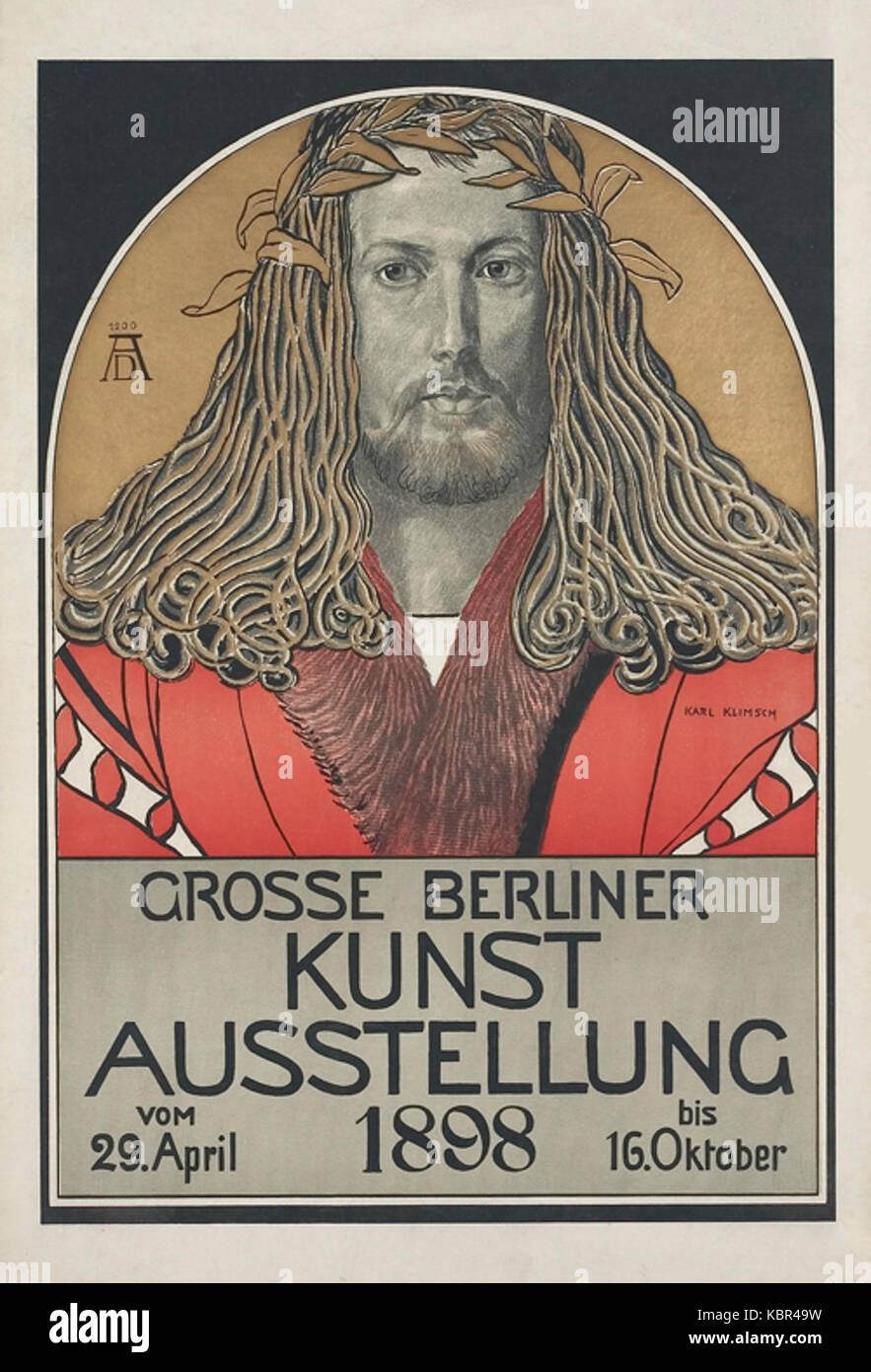 Grosse Berliner Kunstausstellung 1898 von Karl Klimsch Stock Photo