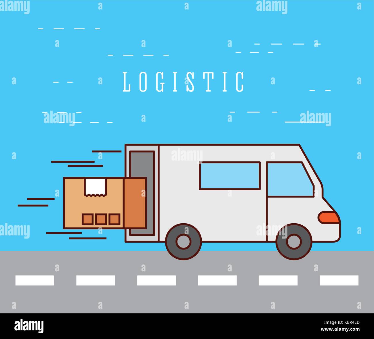 logistic delivery transport speed service Stock Vector Image & Art - Alamy