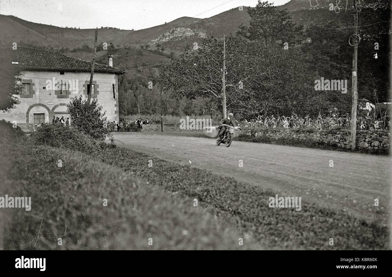 Prueba motociclista en Andoain (1 de 2) Fondo Car Kutxa Fototeka Stock Photo
