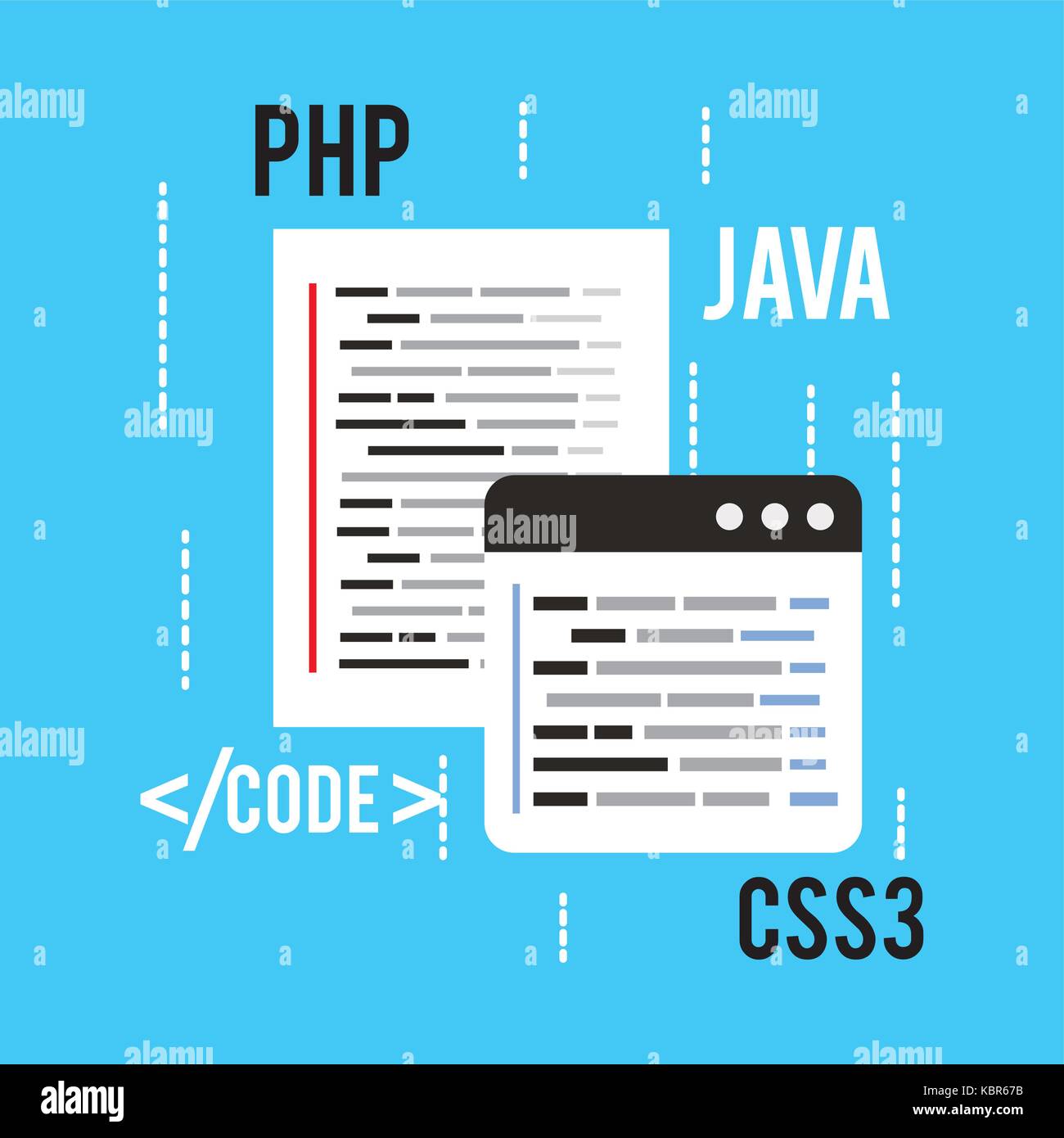 Phpcode Stock Vector Images - Alamy