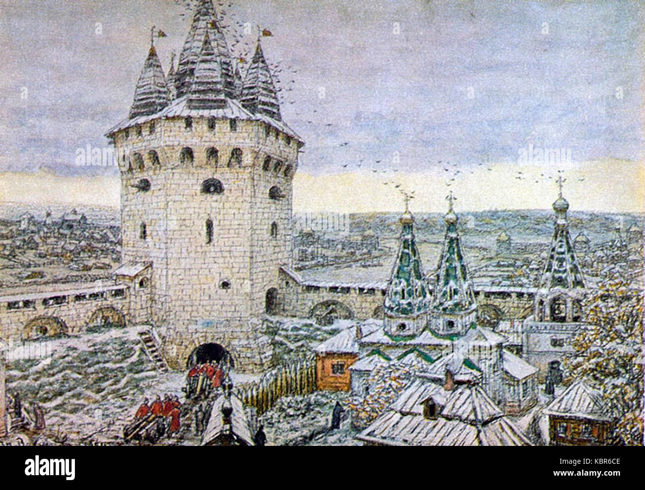 Белый город произведение. Семиверхая башня Васнецов