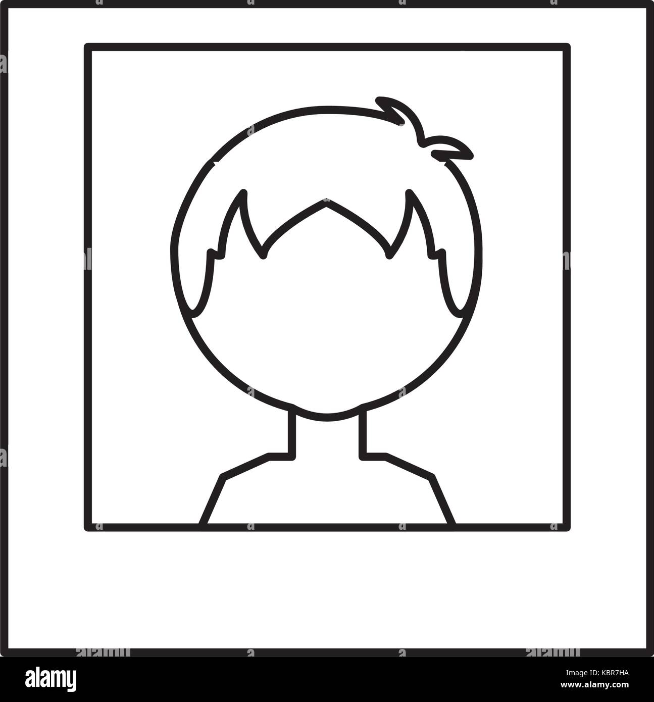 man picture icon over white background vector illustration Stock Vector ...