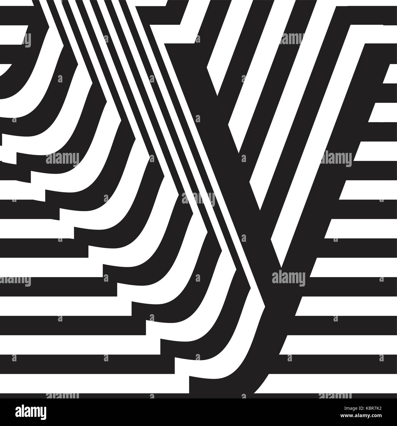 Black and white letter y design template vector illustration Stock