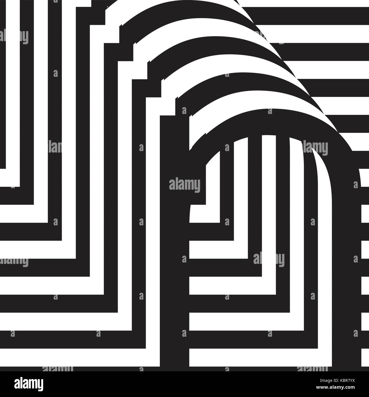 Black and white letter n design template vector illustration Stock