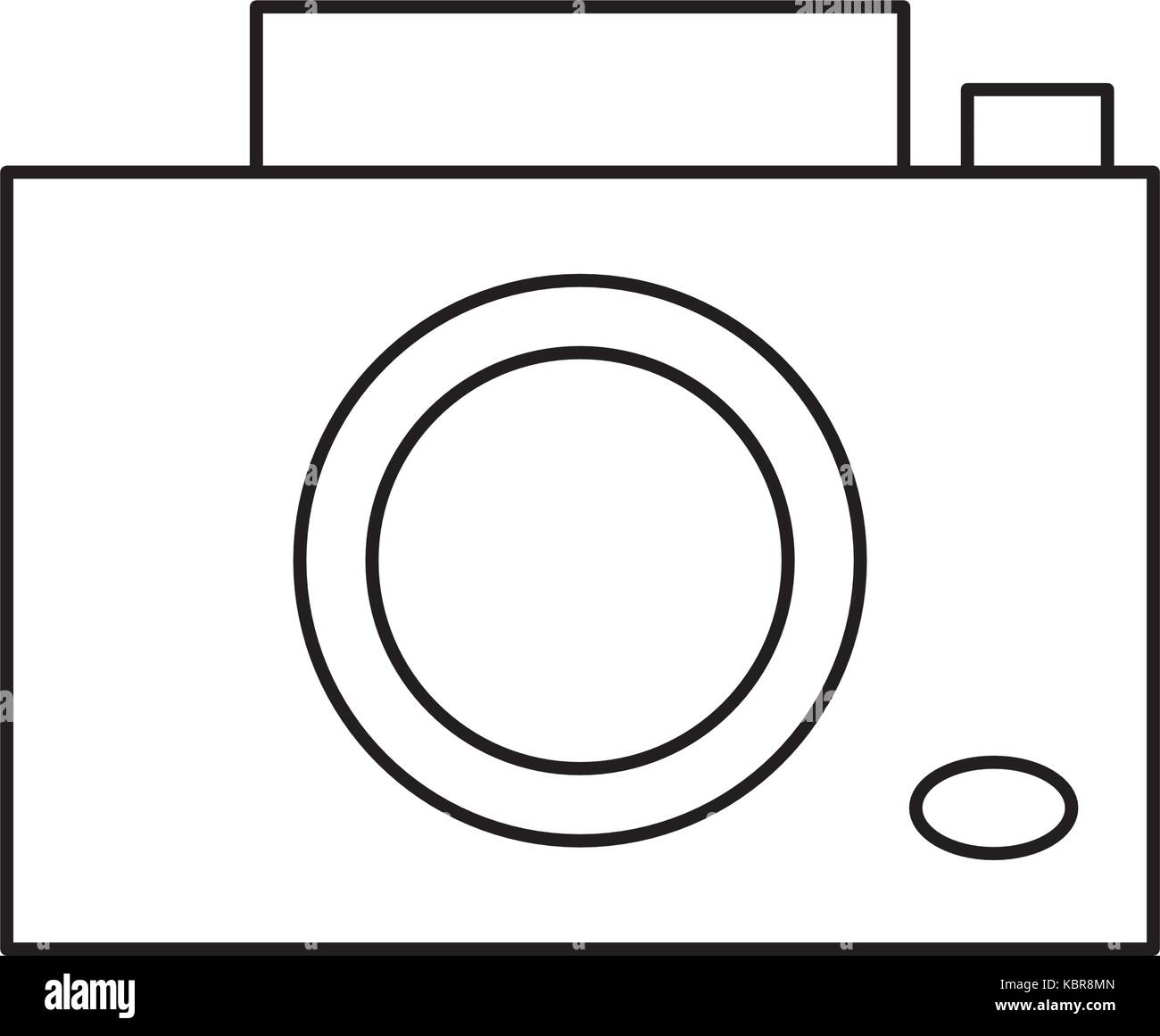 photographic camera icon over white background vector illustration ...