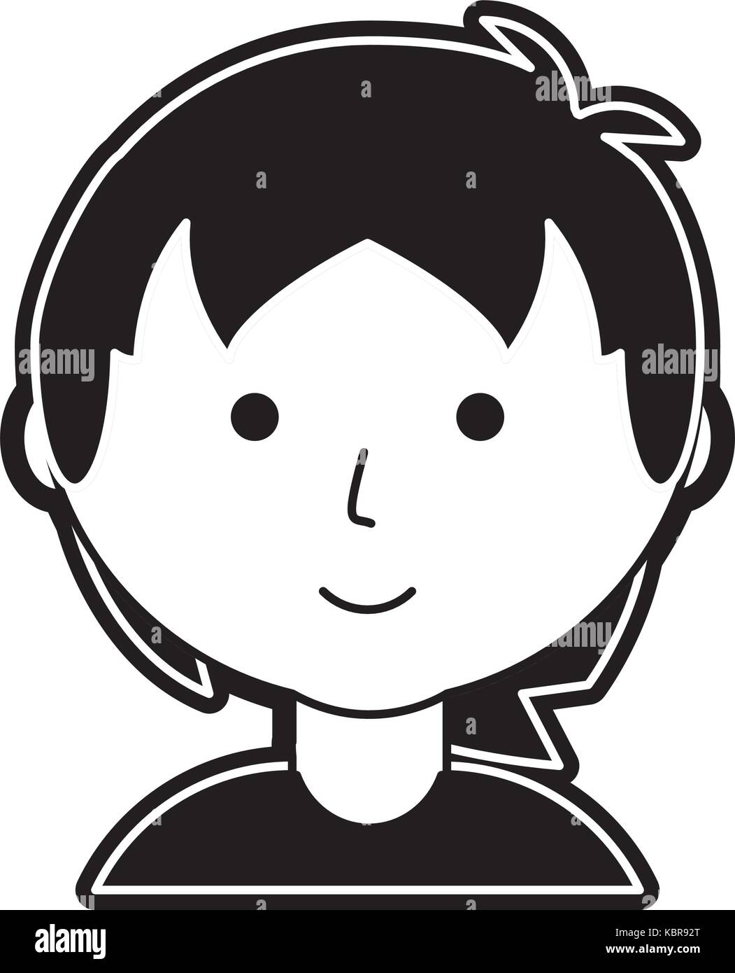 cartoon man icon over white background vector illustration Stock Vector ...