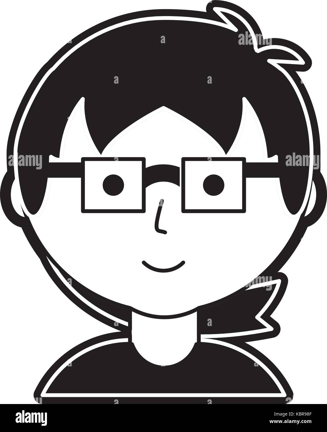 cartoon man icon over white background vector illustration Stock Vector ...