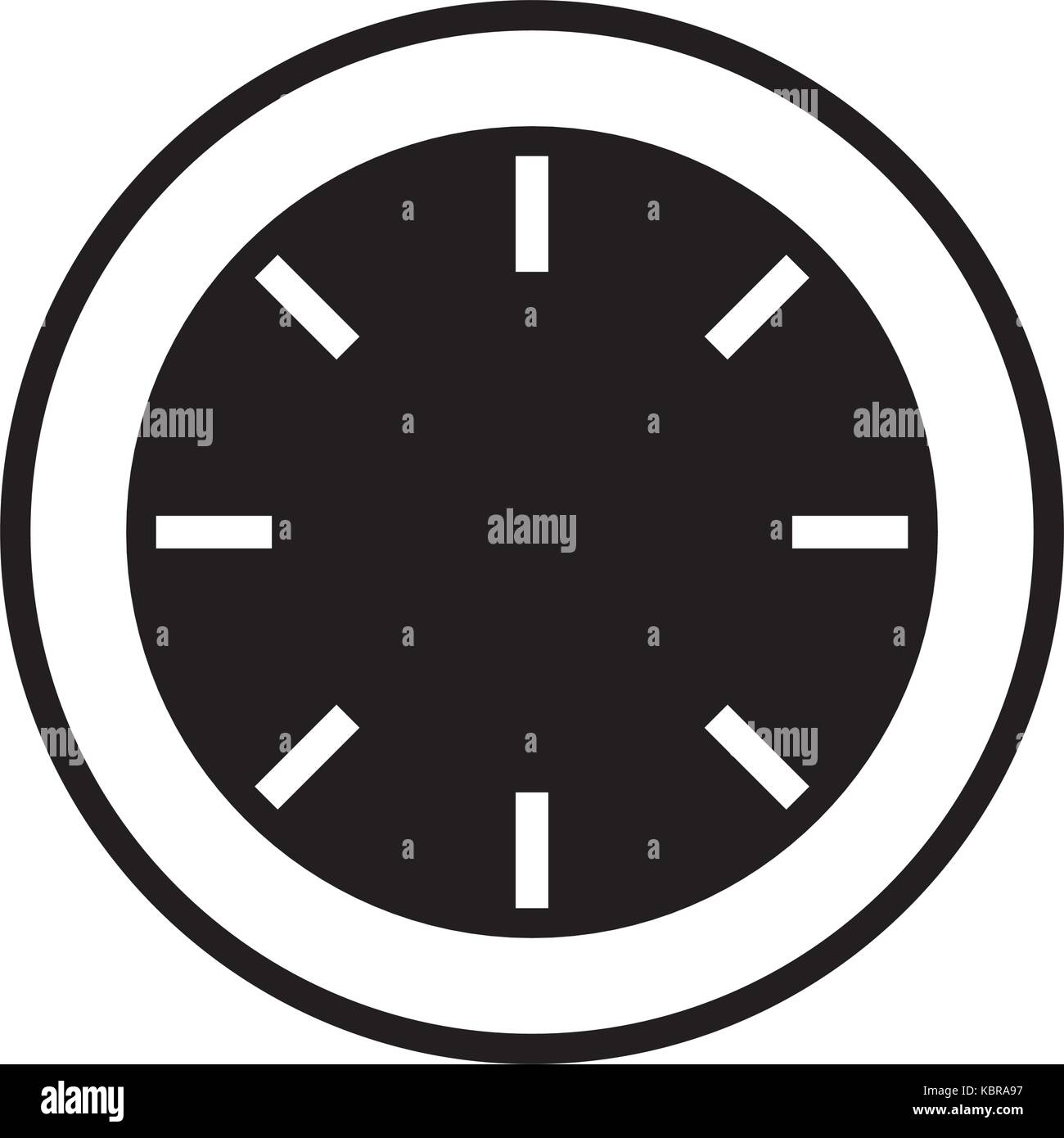 clock icon over white background vector illustration Stock Vector Image ...