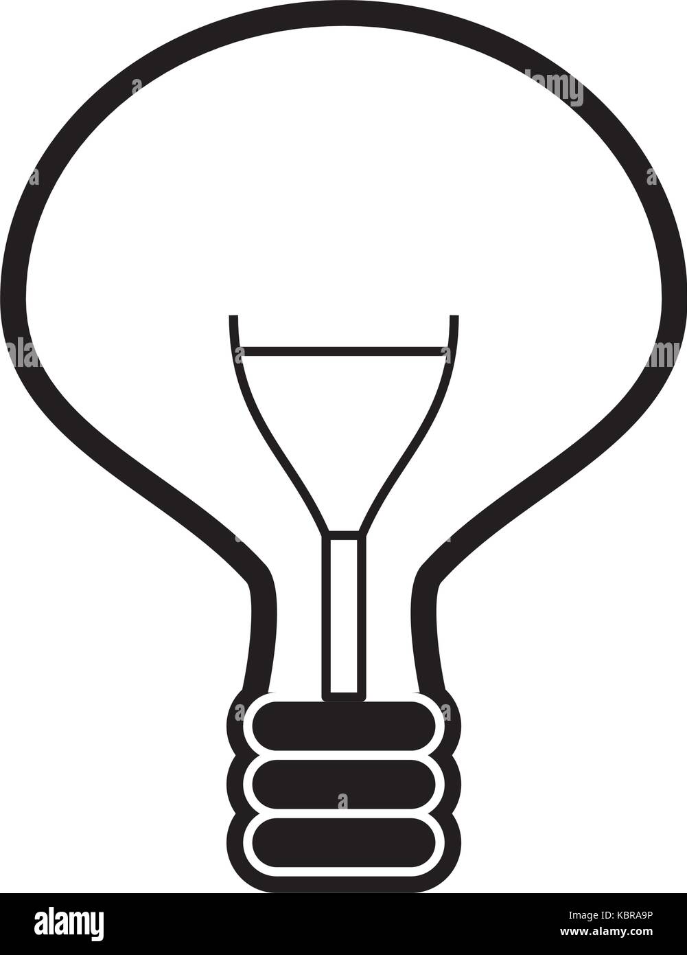 bulb light icon over white background vector illustration Stock Vector ...