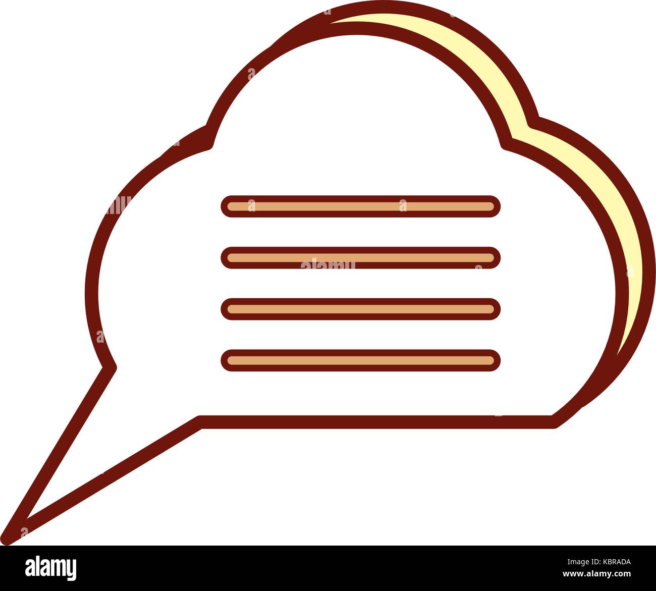 speech cloud icon over white background vector illustration Stock ...