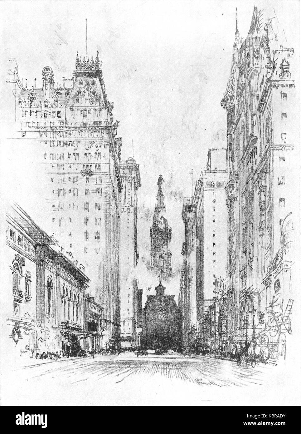 Our Philadelphia (Pennell, 1914) piv Stock Photo Alamy