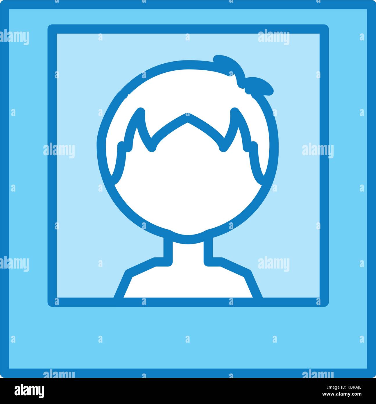 man picture icon over white background vector illustration Stock Vector ...