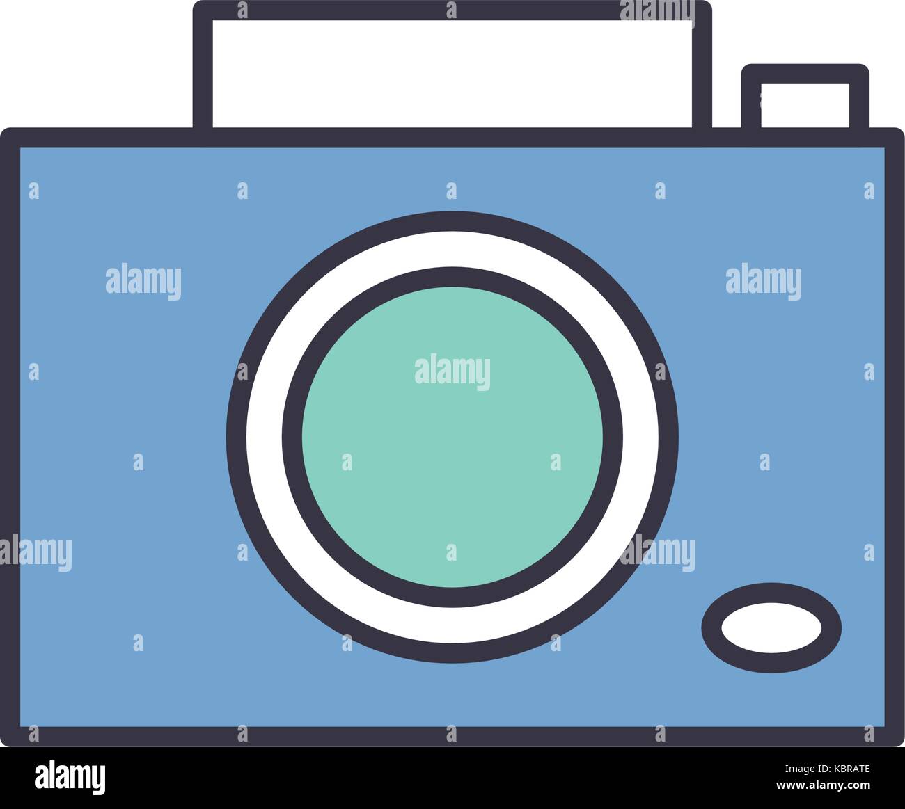 photographic camera icon over white background vector illustration ...