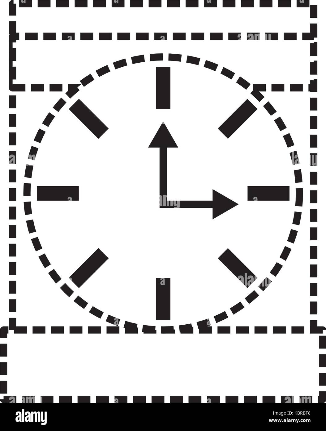 clock icon over white background vector illustration Stock Vector Image ...