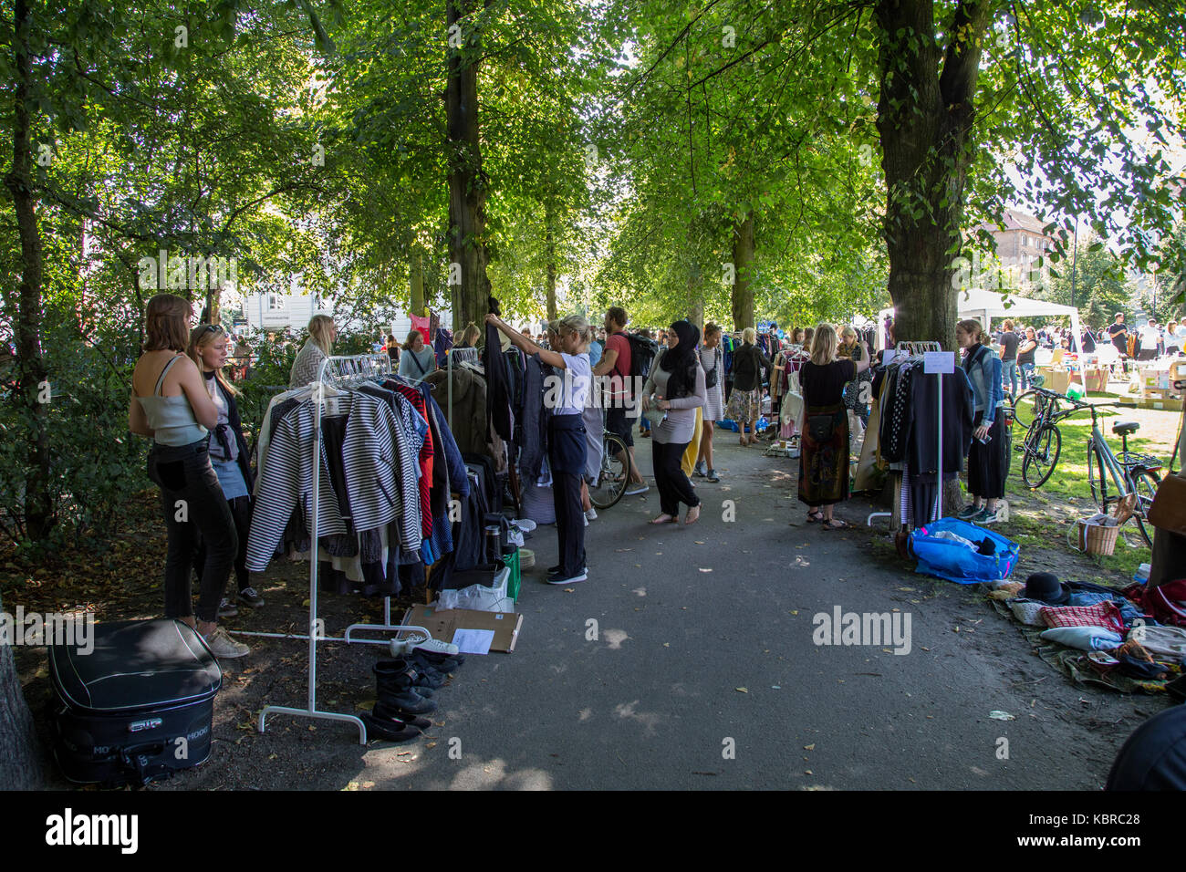 Flea Market in Copenhagen Stock Photo Alamy