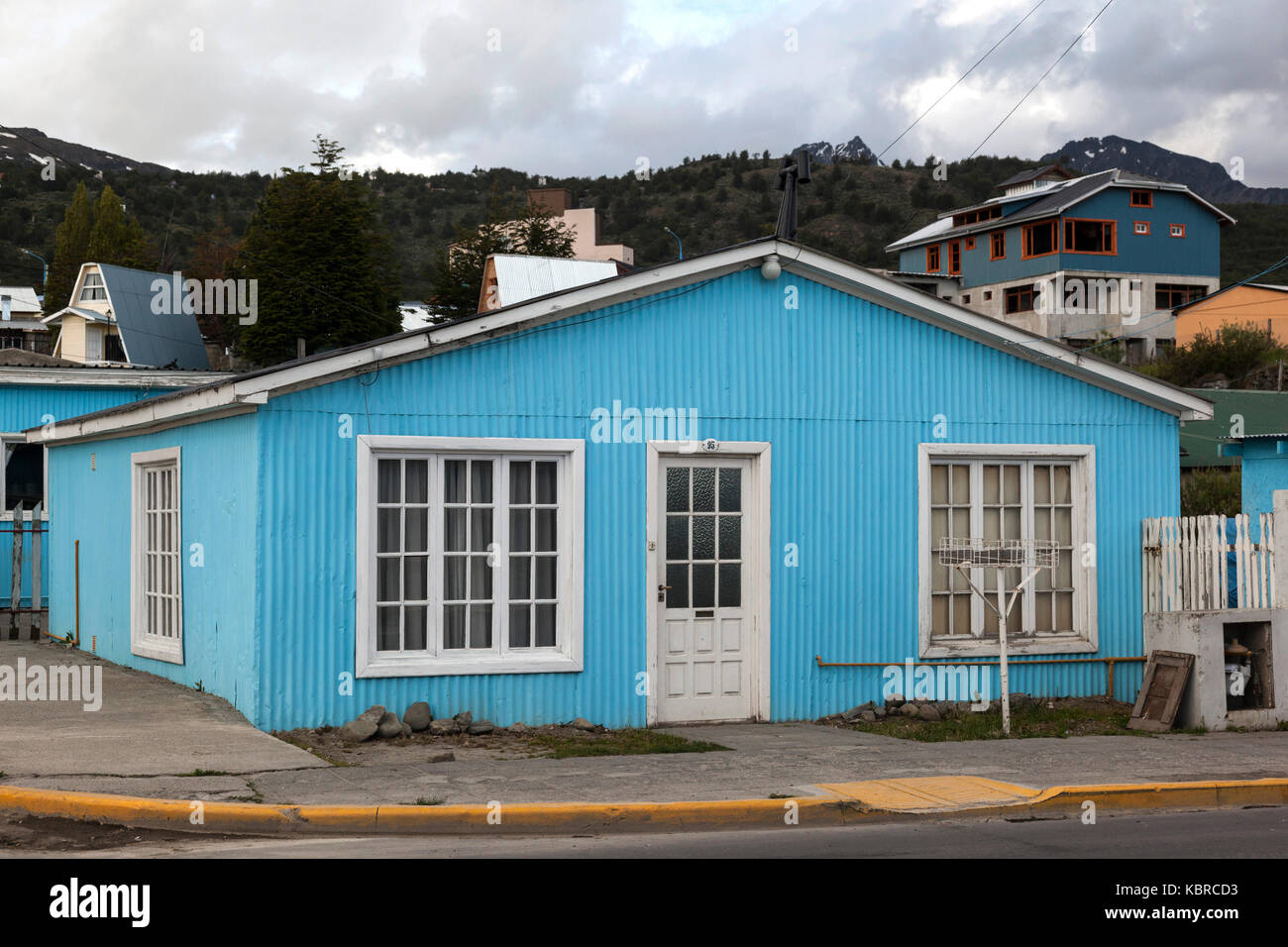 Typical house in Ushuaia, Tierra del Fuego, Patagonia, Argentina, South