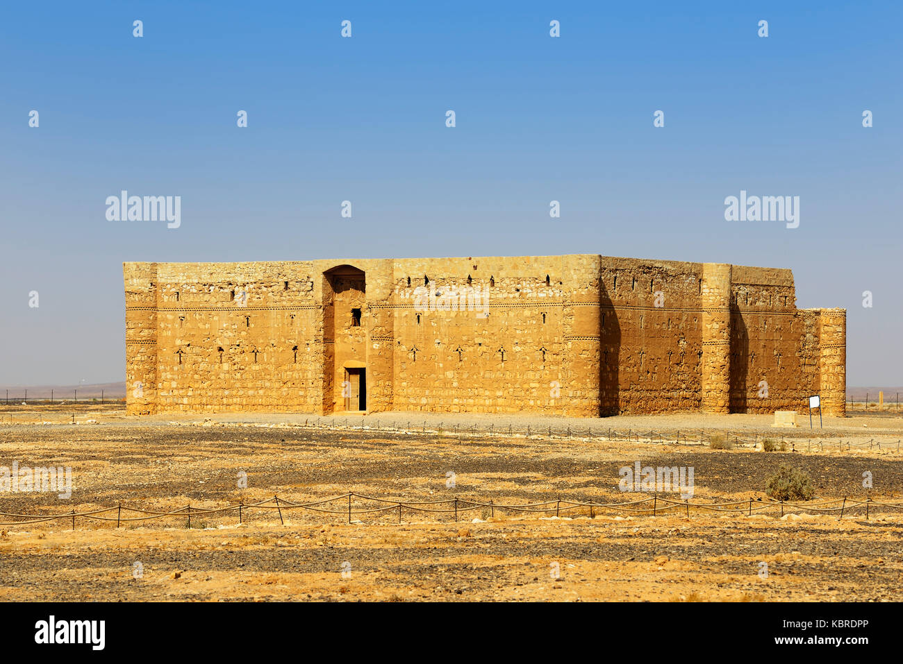 Umayyad desert castle, Qasr AlKharanah, Jordan Stock Photo Alamy