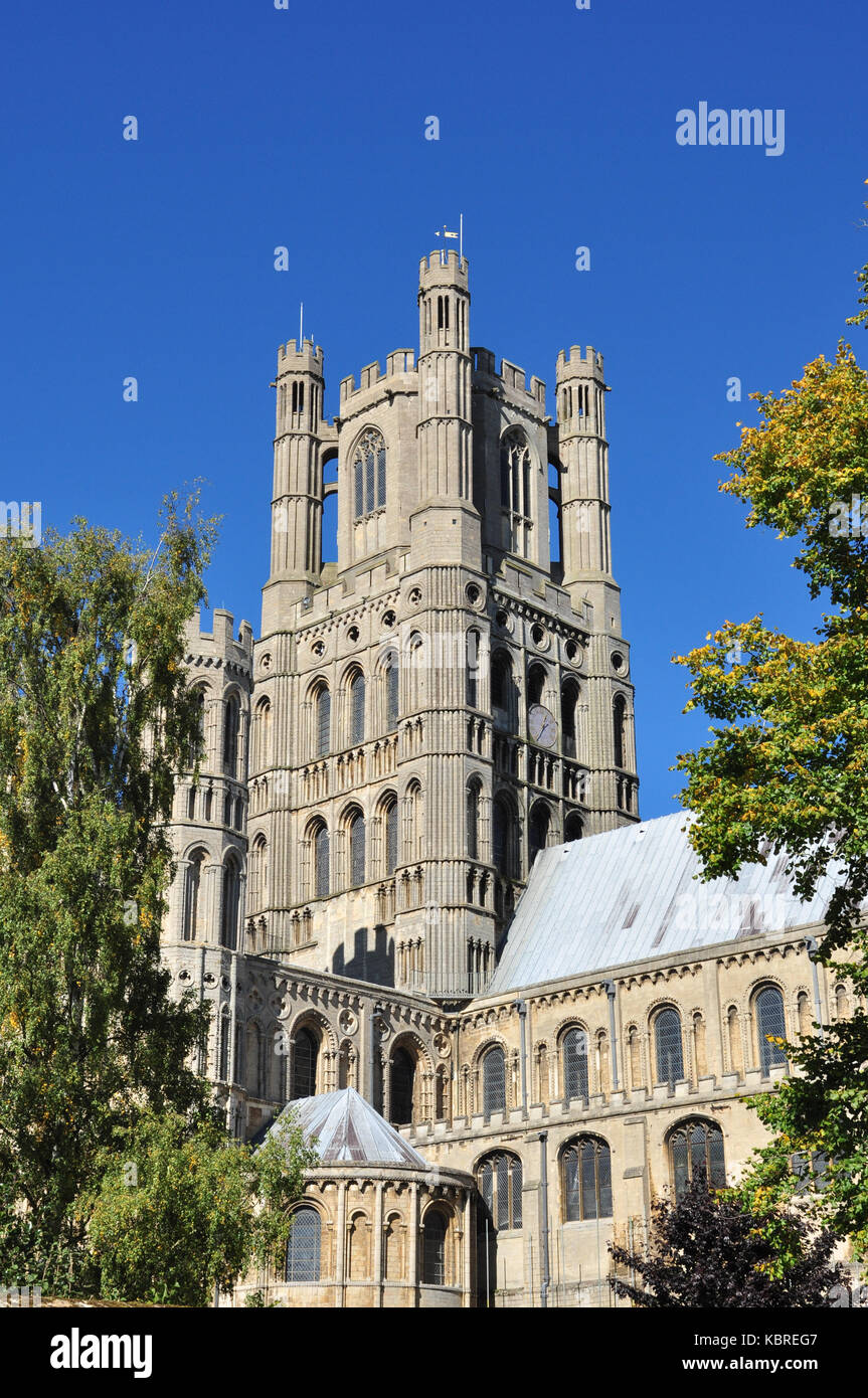 West Tower, Ely Cathedral, Cambridgeshire, England, UK Stock Photo