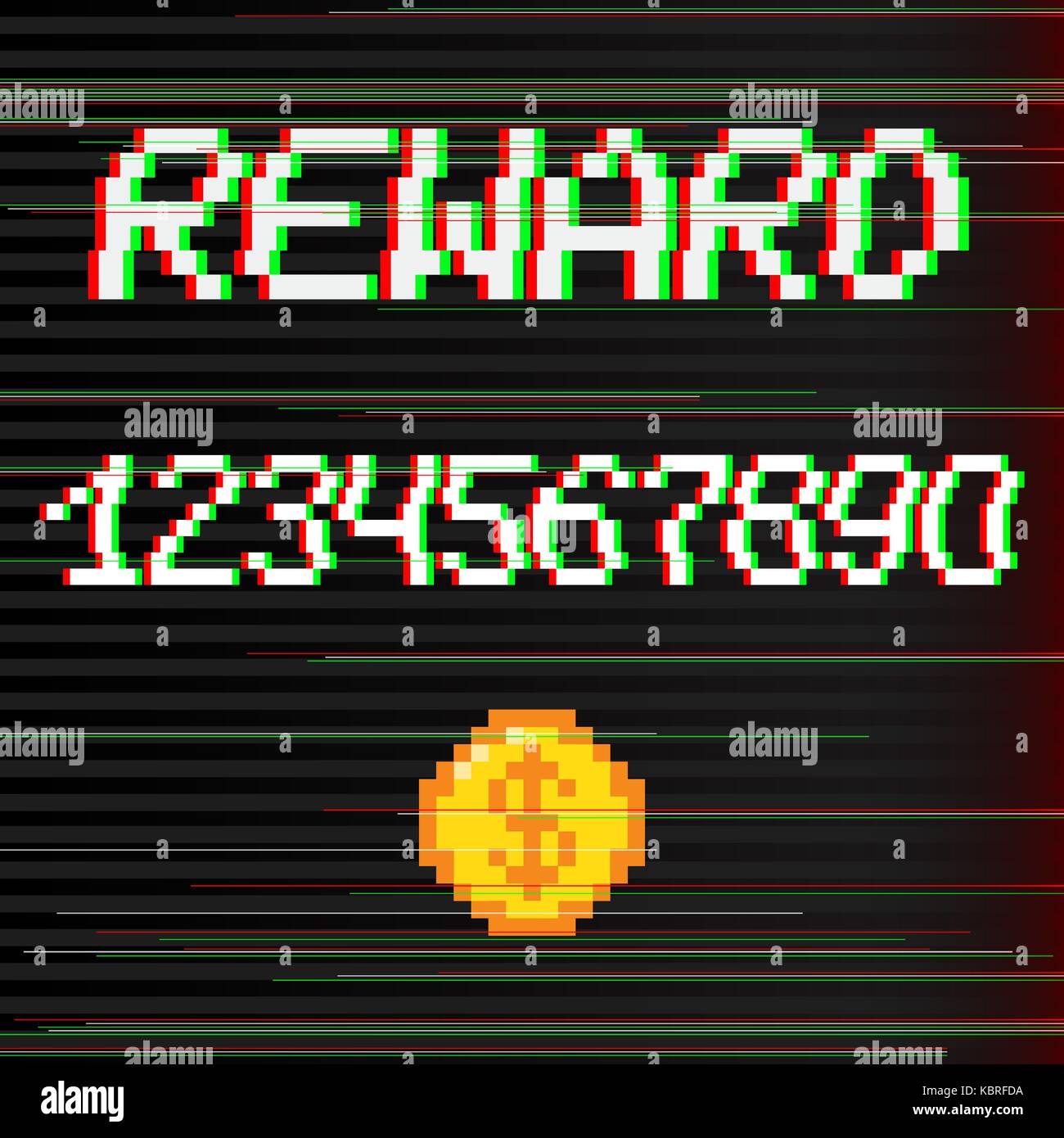Vector pixel reward phrase Stock Vector Image & Art - Alamy