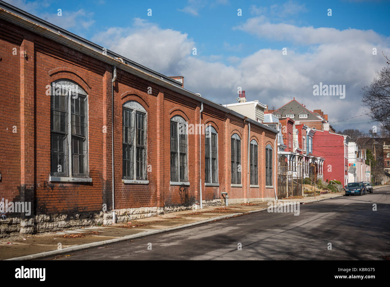 Historic industrial building in the Northside neighborhood. Stock Photo