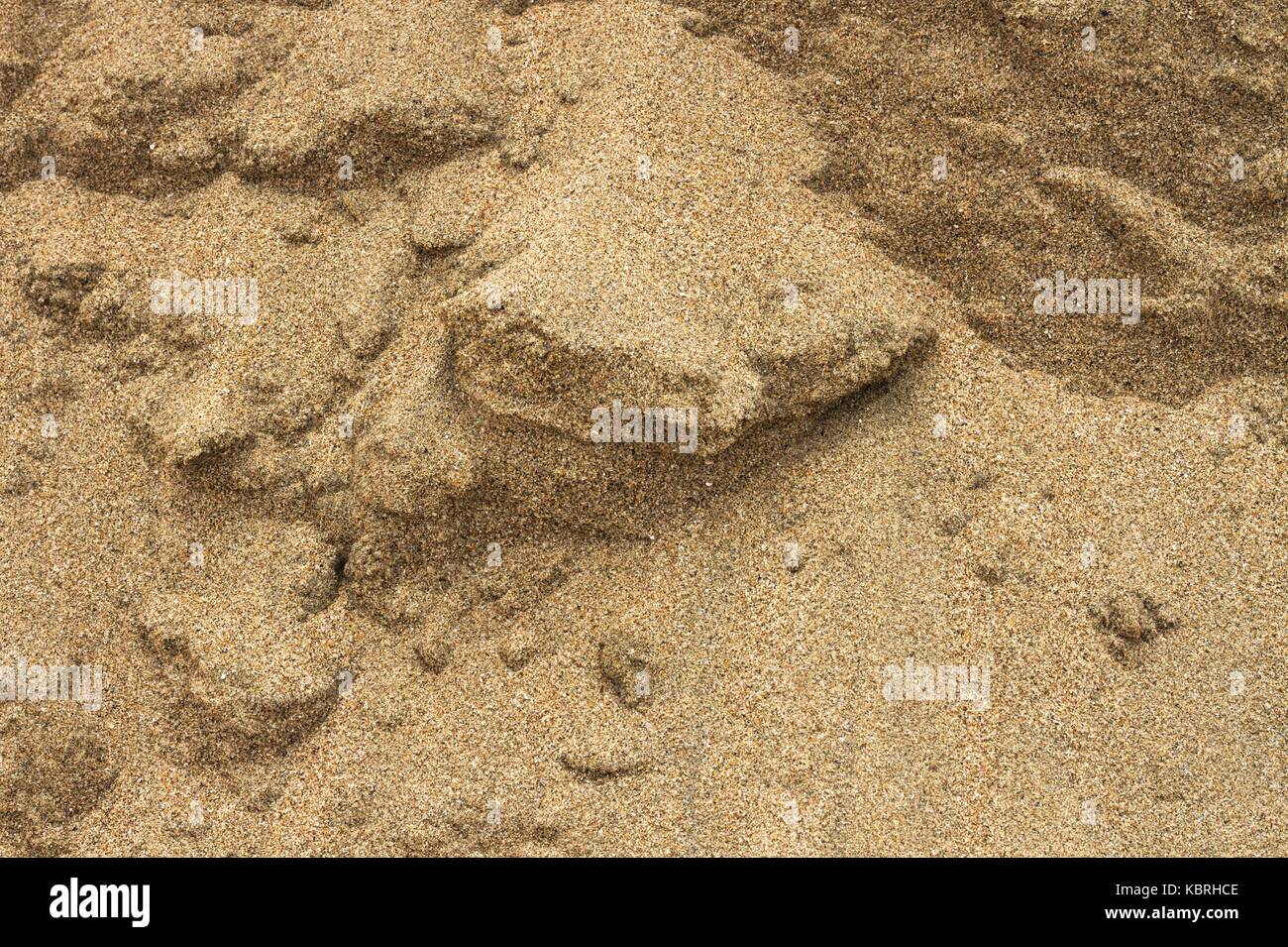Close up image of sand in a sand bank. Stock Photo