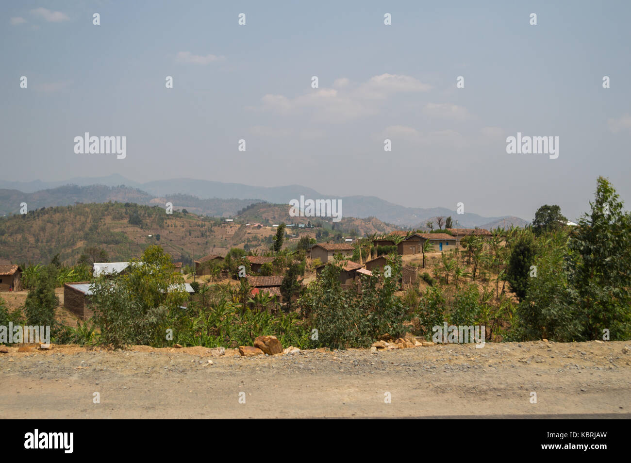 Rural Villages with Hill Views, Rwanda Stock Photo - Alamy