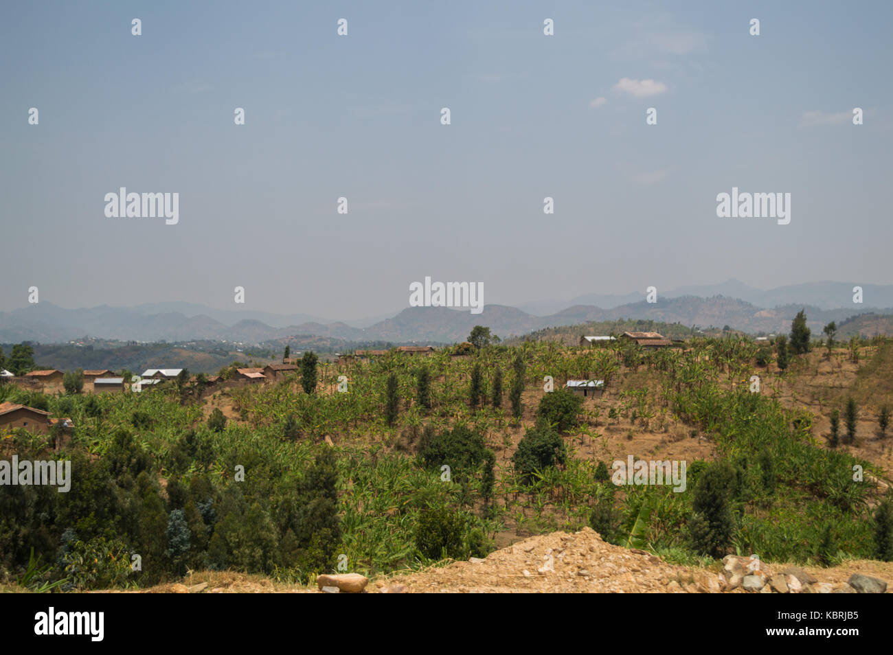Rural Villages with Hill Views, Rwanda Stock Photo - Alamy