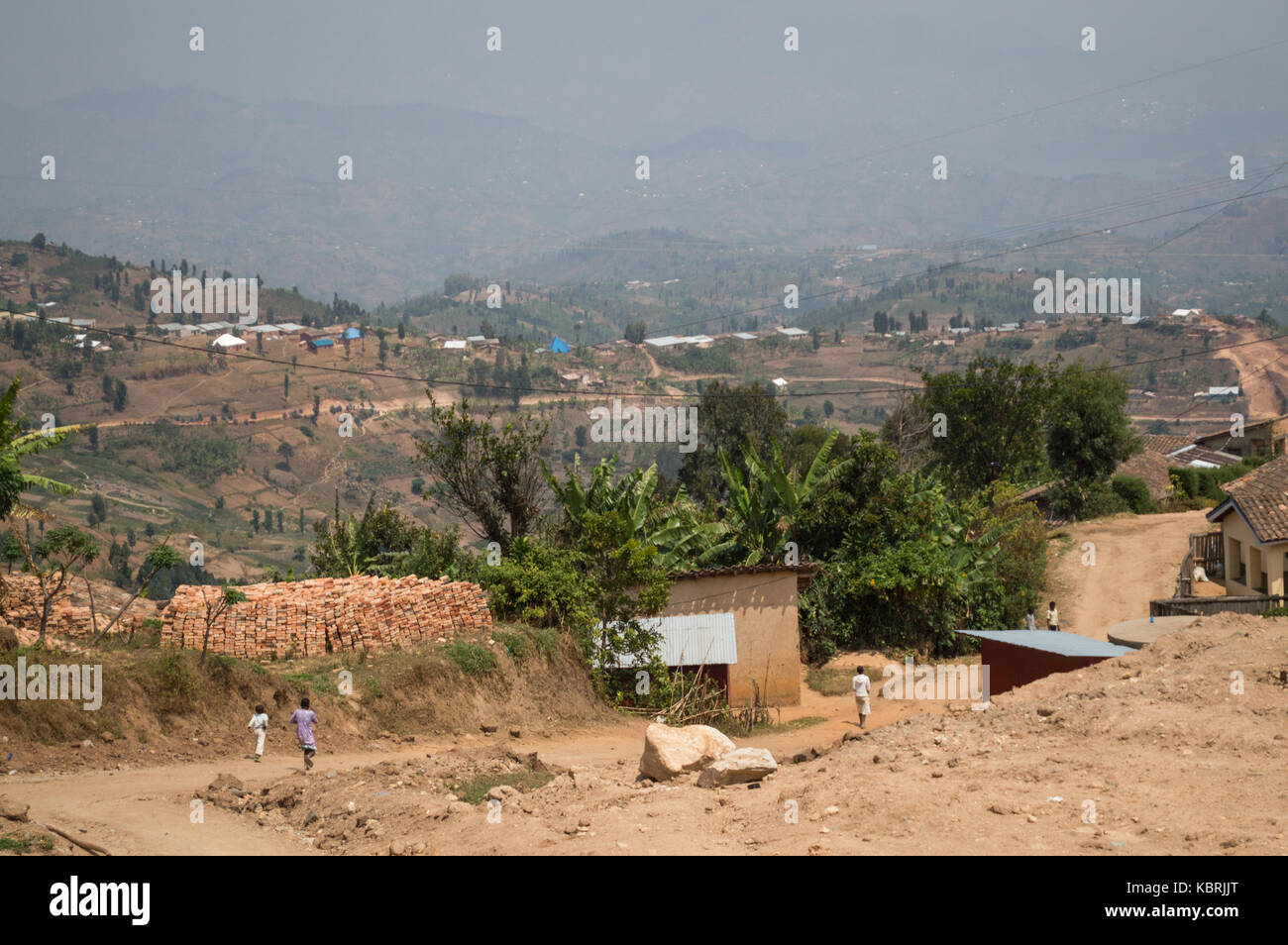 Rural Villages with Hill Views, Rwanda Stock Photo - Alamy
