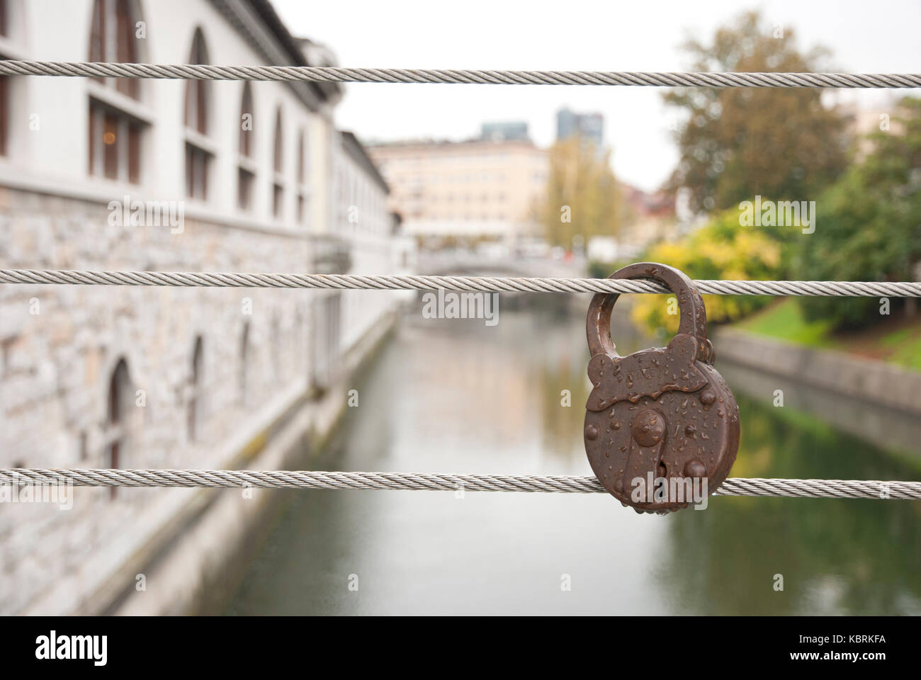 Love locked in lock bridge hires stock photography and images Alamy