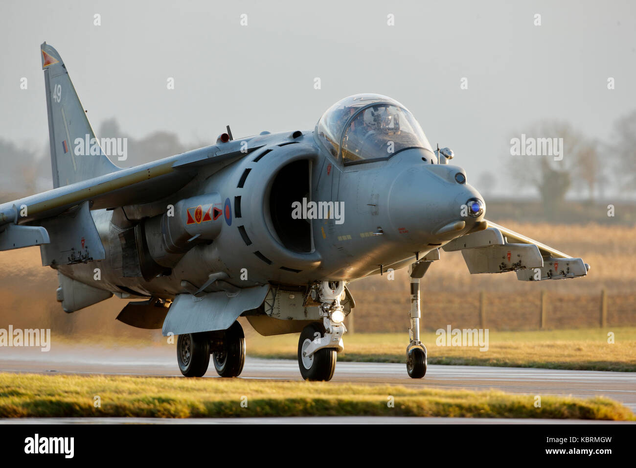 ZG479 Royal Air force BAe Harrier GR9 Jump jet vertical take off and landing military aircraft Stock Photo