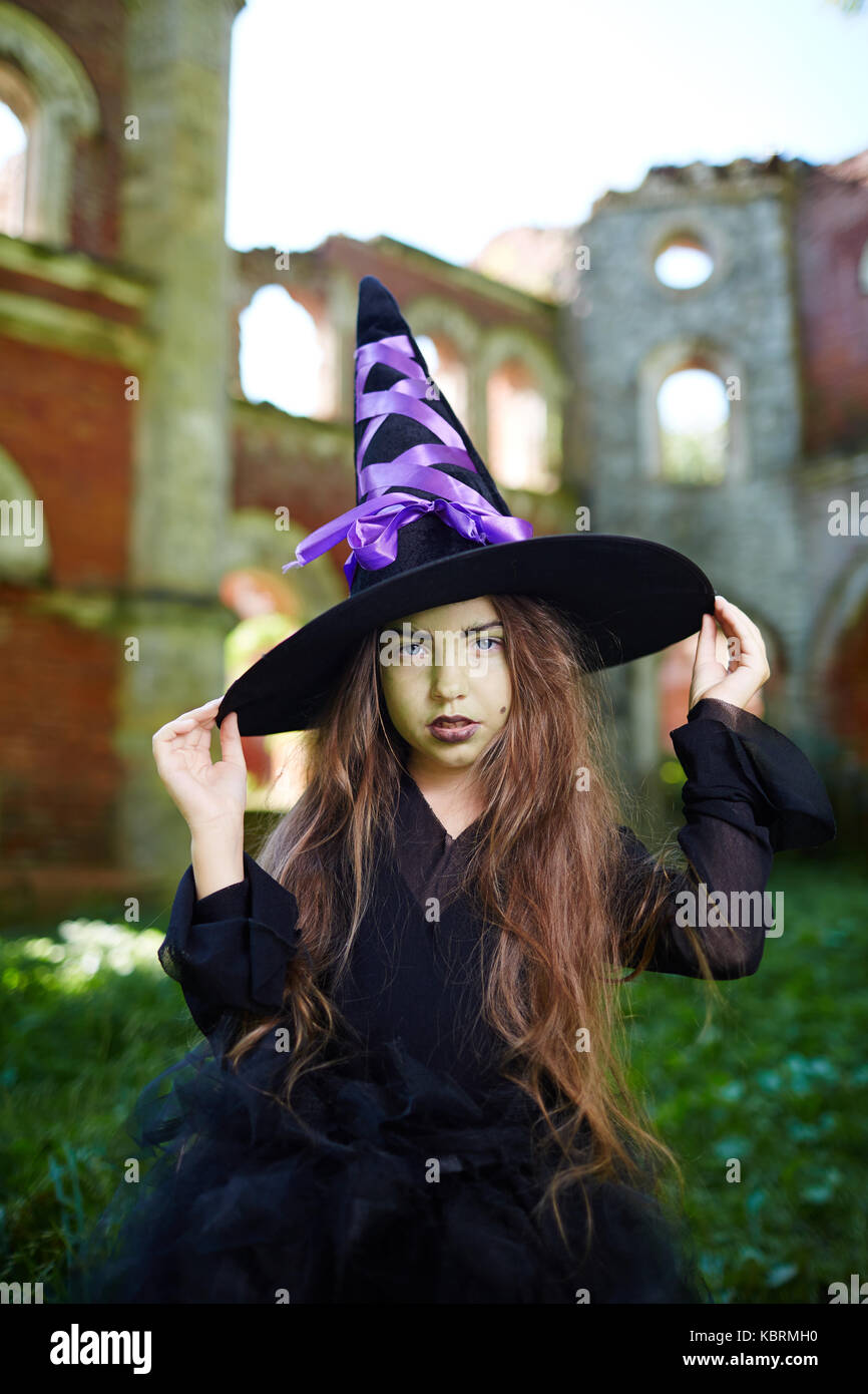 Mysterious witch Stock Photo