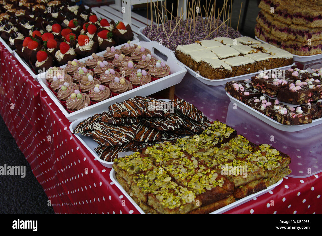 Artisan Food, Sunday market, Frome Stock Photo