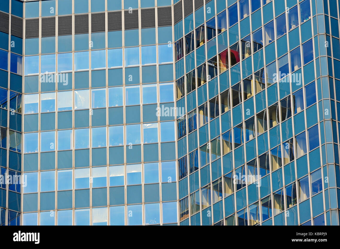 Skyscraper, facade, Dortmund, North Rhine-Westphalia, Germany | Fassade von Hochhaus, Dortmund, Nordrhein-Westfalen, Deutschland Stock Photo