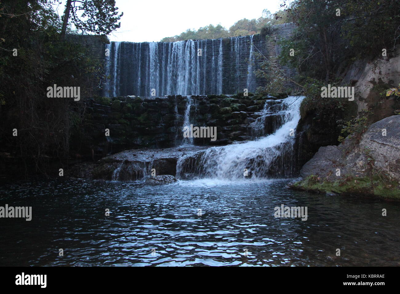 Blanchard Springs Waterfall Stock Photo