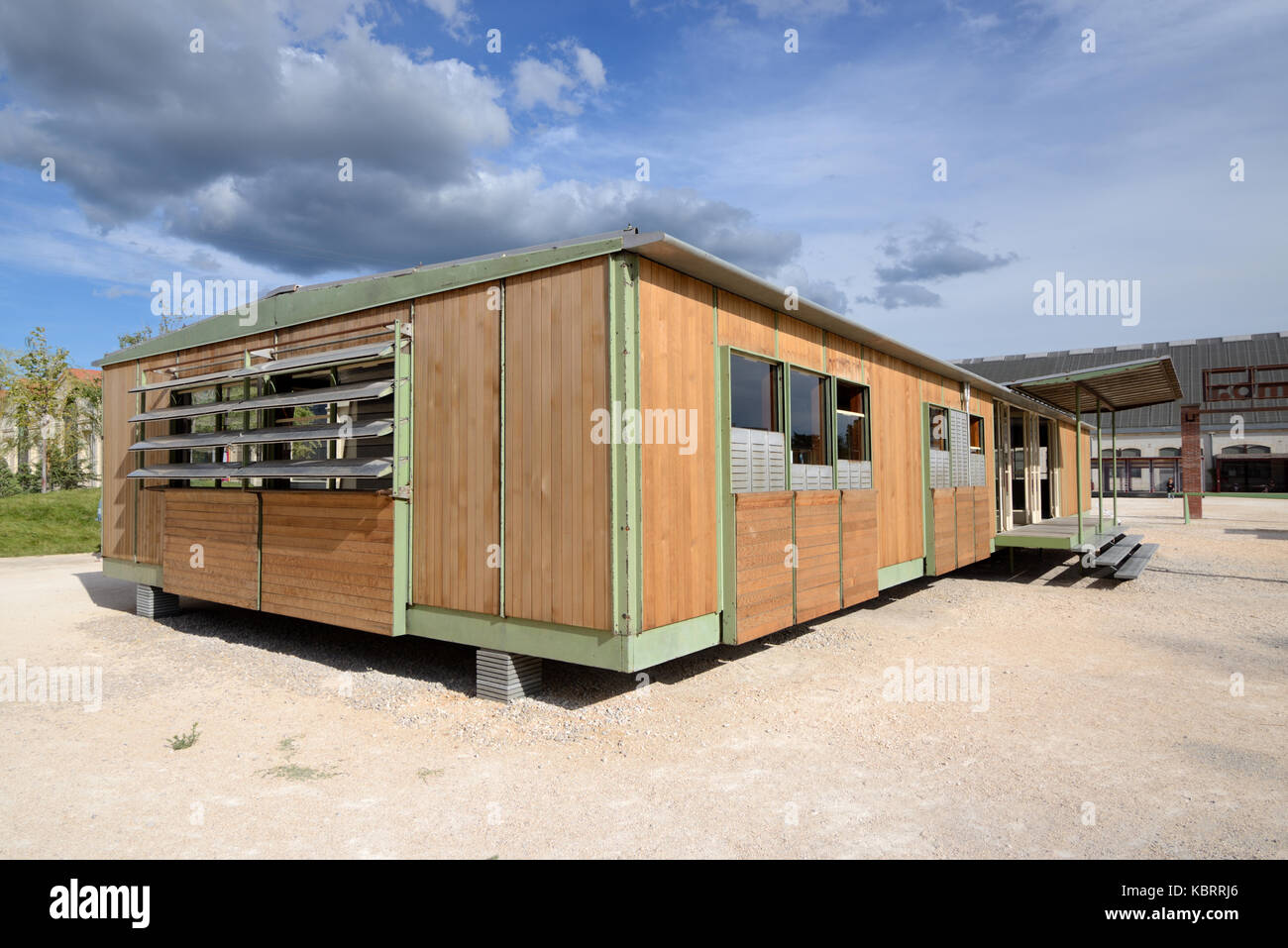 Prefabricated Kit House or Demountable SteelFrame House (1948) by Jean