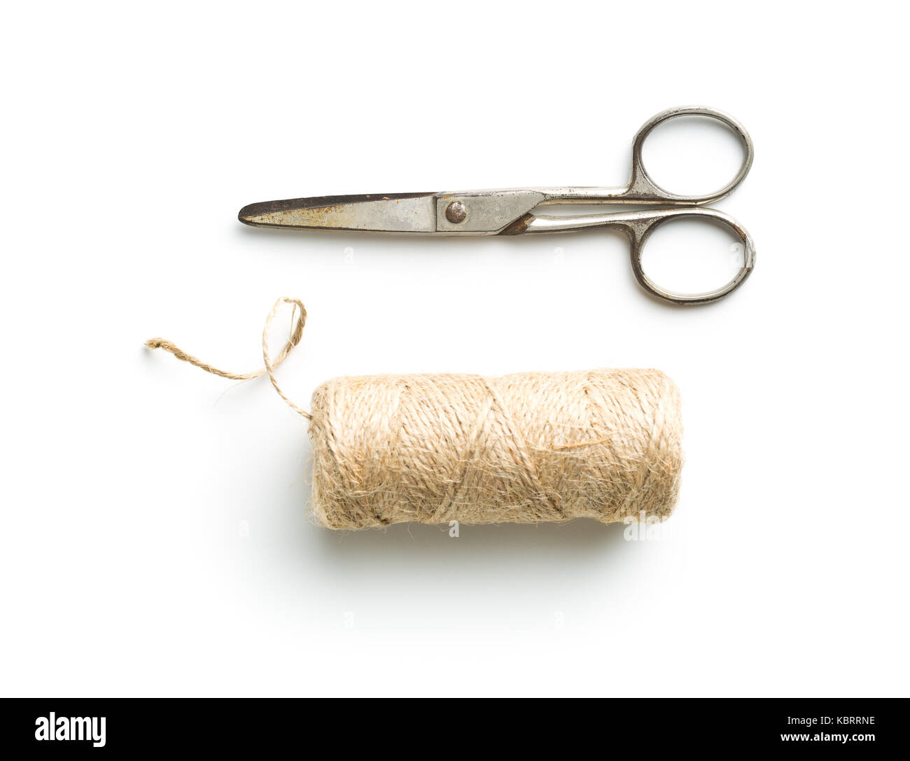 Old Knitting Scissors On White Background Stock Photo 656455324