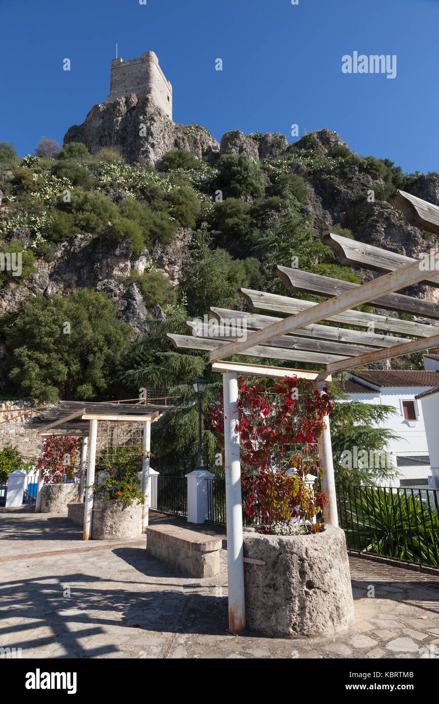 Zahara de la Sierra, Spain: Castle of Zahara de la Sierra Stock Photo ...